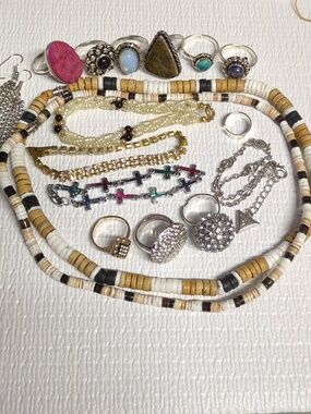 🌸P4- and Mixed Color Women’s Jewelry Set - Necklaces, Bracelets & Rings